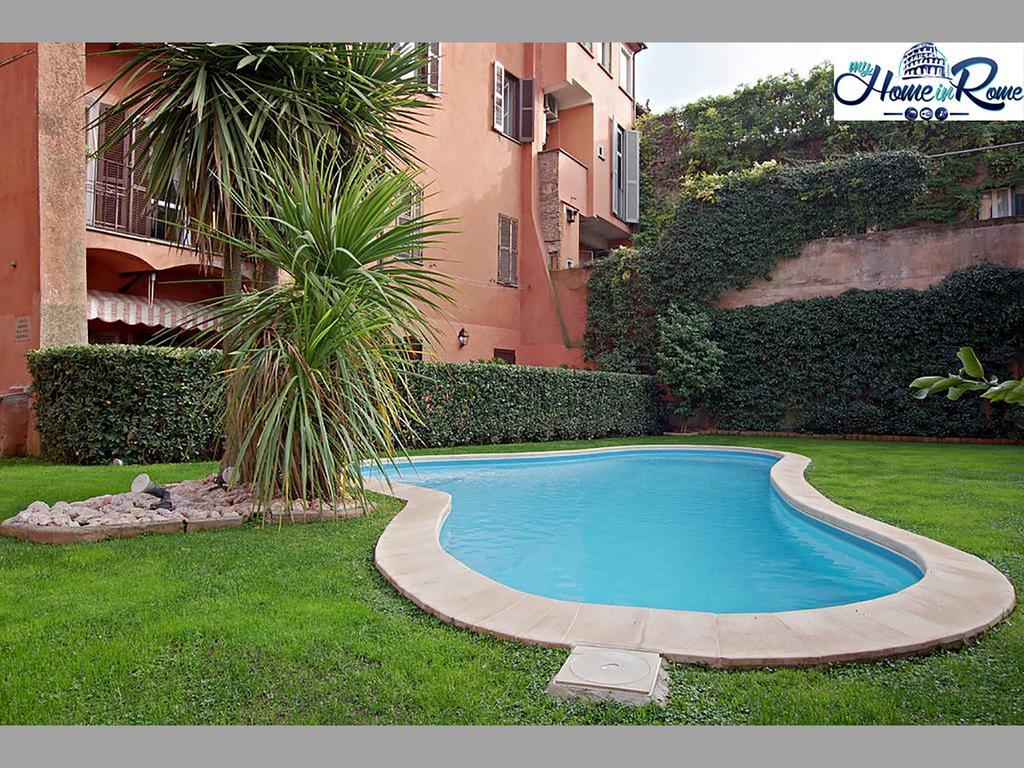 Monolocale Con Piscina A Trastevere Appartement Rome Buitenkant foto